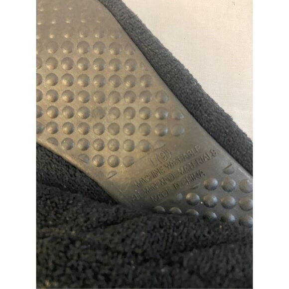 Gold toe black ballet style house slippers size 9 NEW - Picture 4 of 5